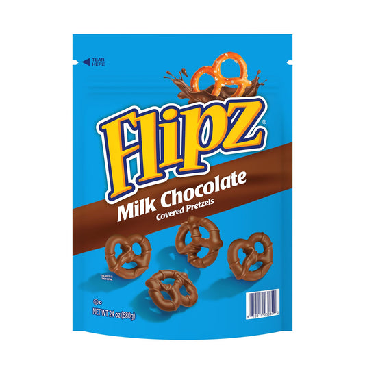 Flipz Milk Chocolate Covered Pretzels 24 oz.