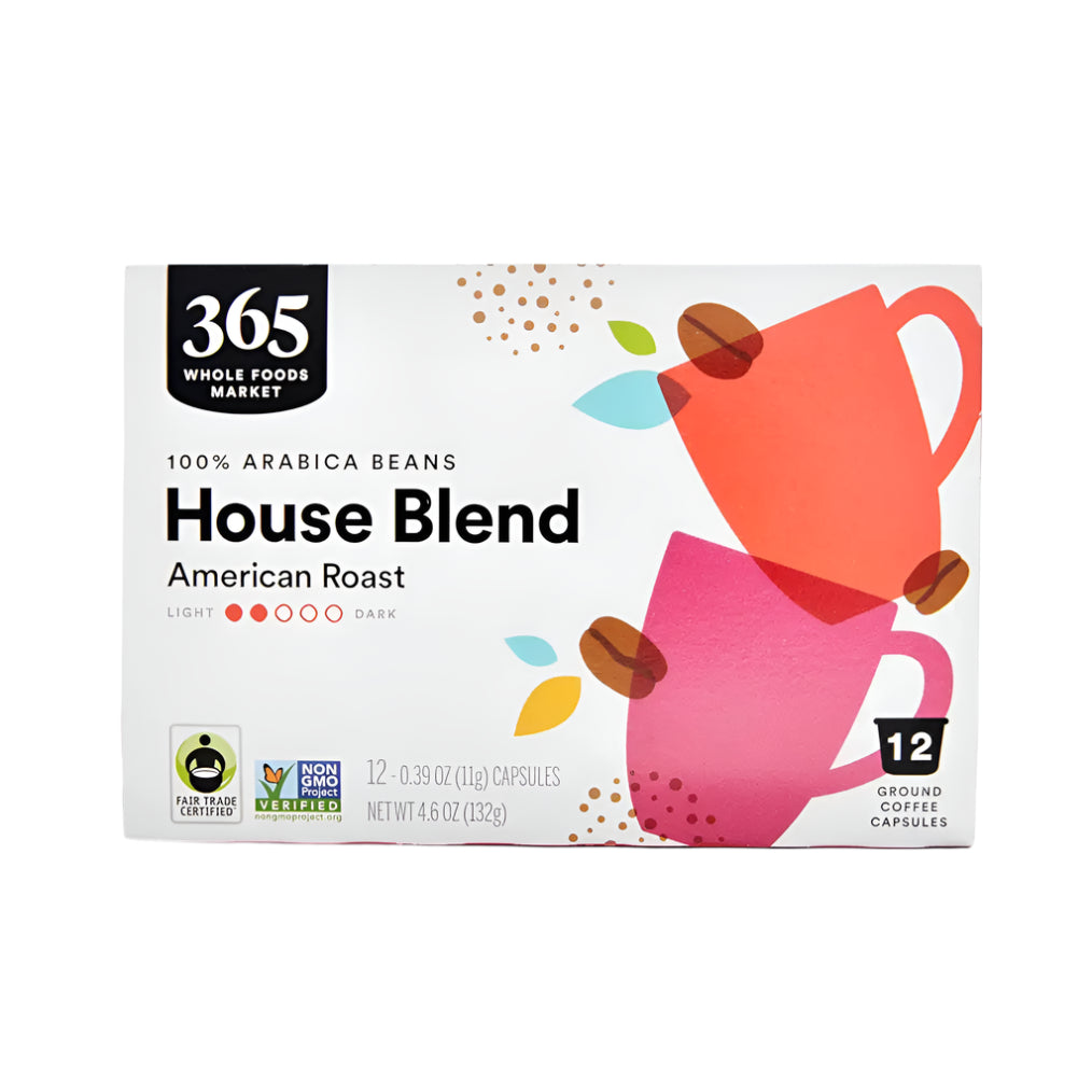 365 by Whole Foods Market House Blend American Roast Coffee Pods 12 ct.