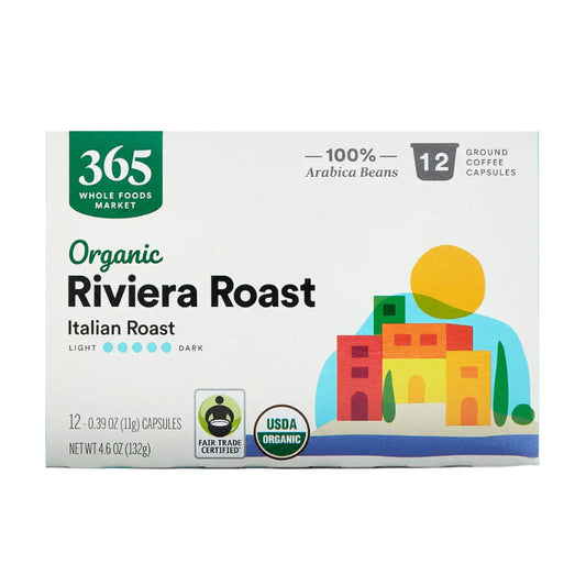 365 by Whole Foods Market Organic Italian Riviera Roast Coffee Capsules, 12 ct.