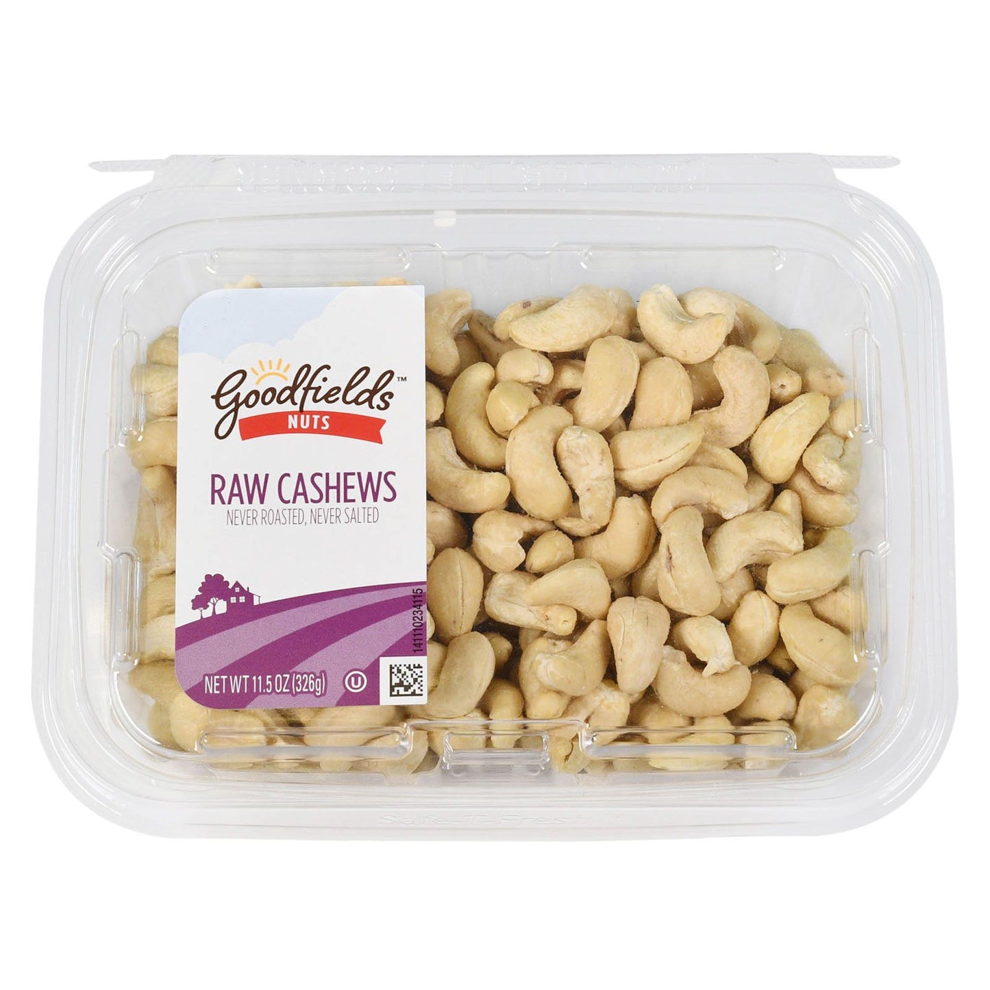 Goodfield's Raw Cashews Unsalted and Unroasted, 11.5 oz.