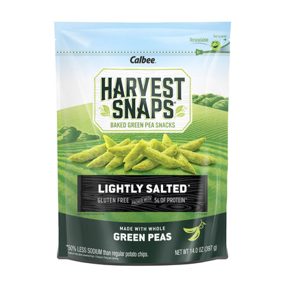 Calbee Harvest Snaps Lightly Salted Green Pea Crisps, 14 oz.