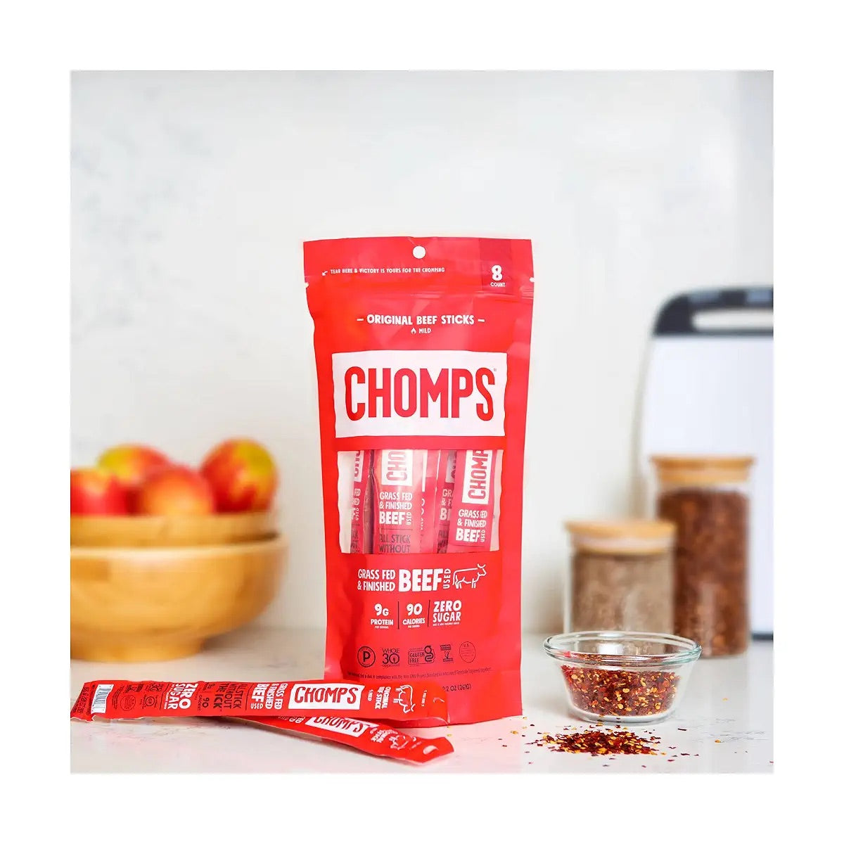 Chomps Original Beef Sticks, 8 ct., 9.2 oz.