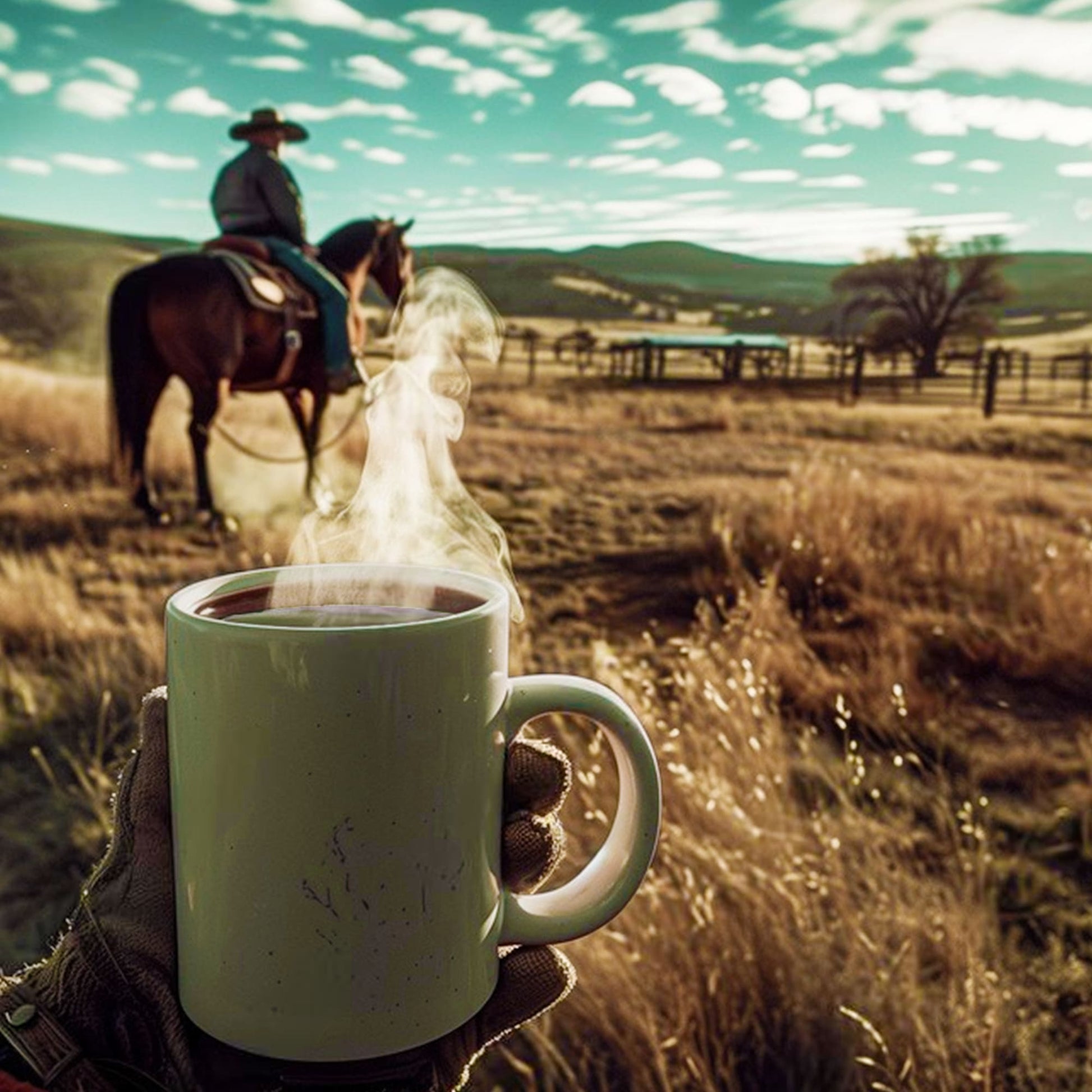 Cowboy Blend Medium to Dark Roast Whole Bean Coffee, Speciality Coffee Beans, Fresh Roasted