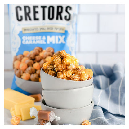 Cretors Cheese & Caramel Mix Handcrafted Popped Corn, 23.5 oz.