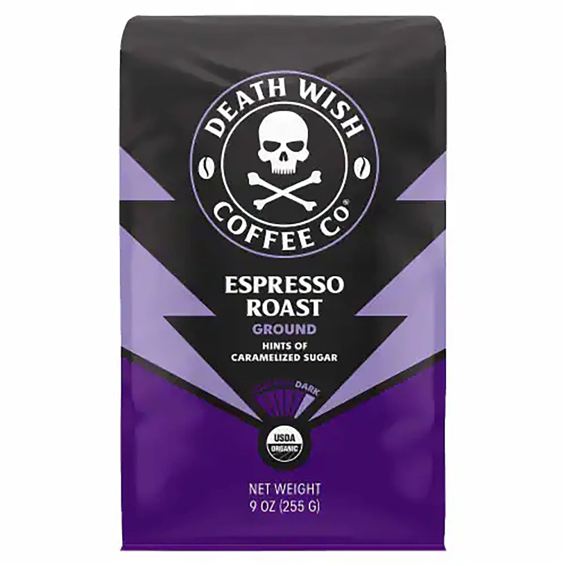 Death Wish Organic Espresso Roast Ground Coffee, 9 oz.