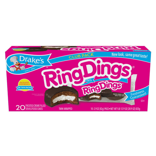 Drake's Ring Dings, Snacks, 20 ct./12.9 oz.