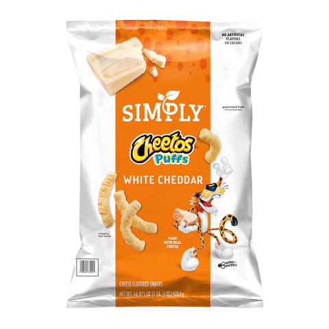 Frito Lay Simply Cheetos Puffs White Cheddar Cheese Snacks, 16.875 oz.