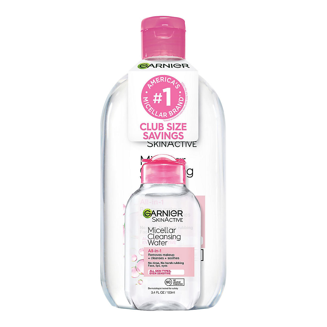 Garnier Micellar Cleansing Water 23.7 fl oz (700 ml) + 3.4 fl oz (100 ml) Pack