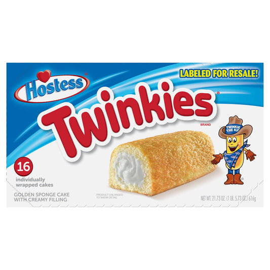 Hostess Twinkies Golden Sponge Cakes with Creamy Filling, 16 ct.