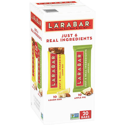 Lärabar Snack Bars Apple Pie and Lemon Variety Pack, 20 ct./1.6 oz.