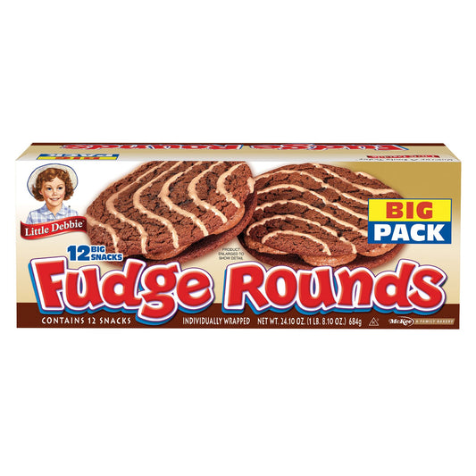 Little Debbie Fudge Rounds, Snacks, 12 pk./24.1 oz.