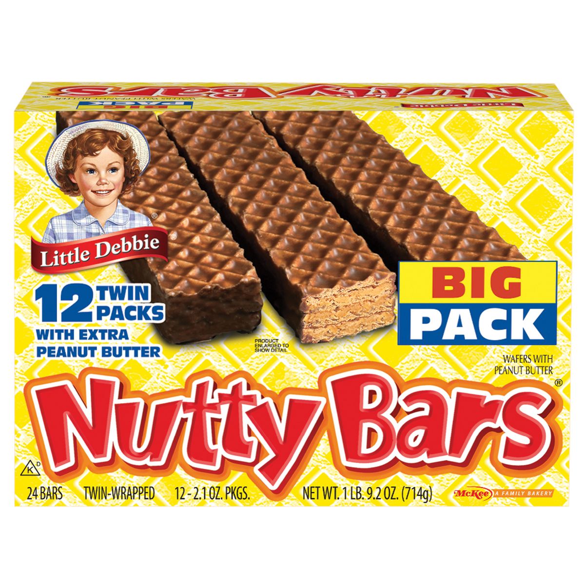 Little Debbie Nutty Bars Twin Packs, Snacks, 12 pk./2.1 oz.