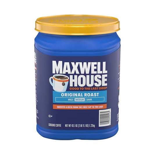 Maxwell House Original Roast Medium, Ground Coffee, 43.1 oz.