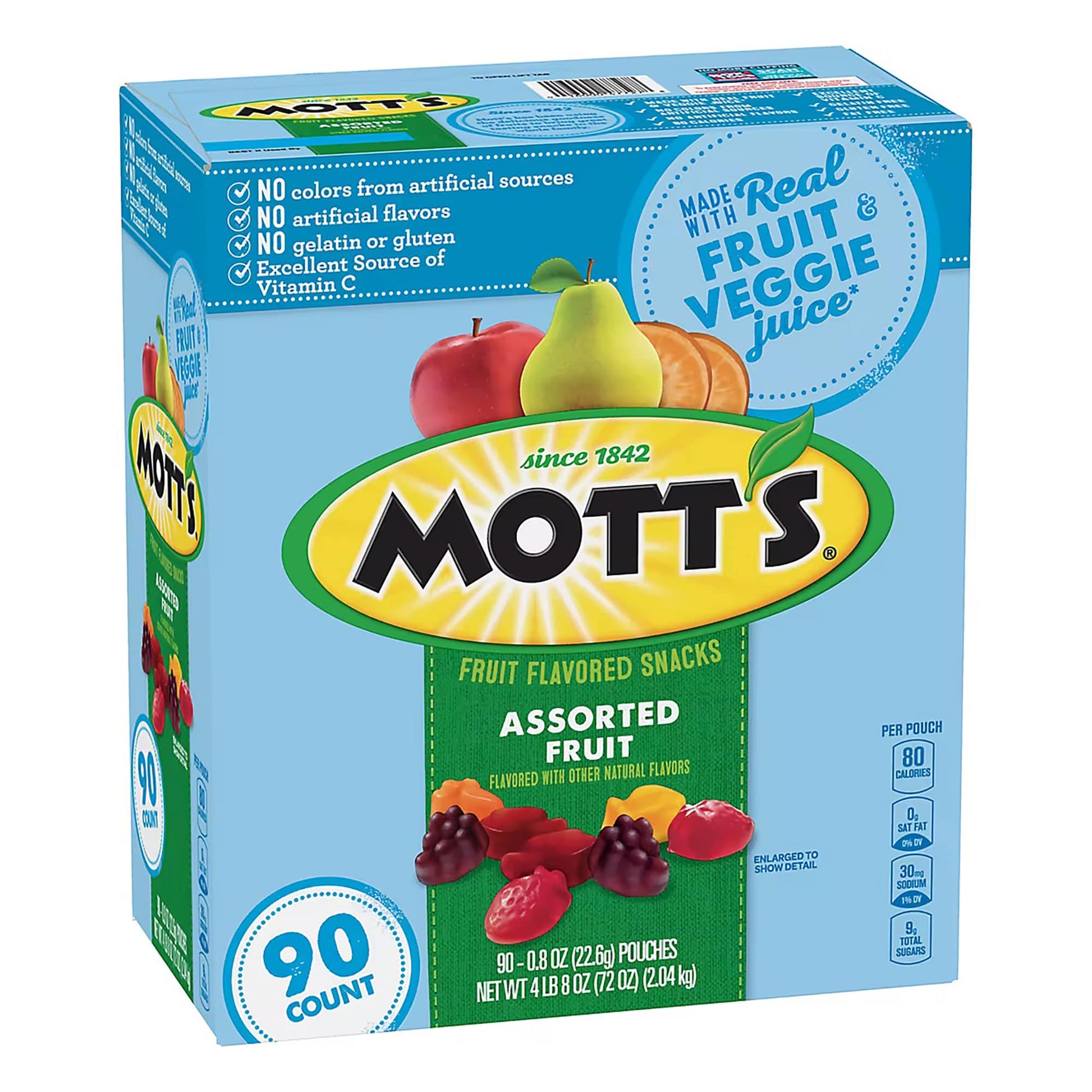 Mott's Fruit Flavored Snacks, All Natural, 90 ct.