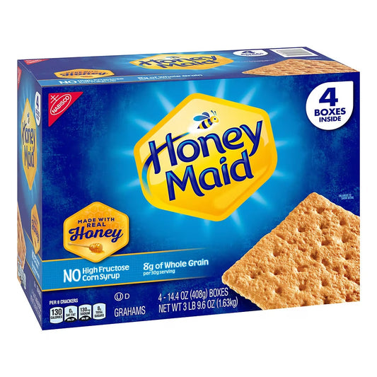 Nabisco Honey Maid Honey Graham Crackers, Snacks, 4 pk./14.4 oz.