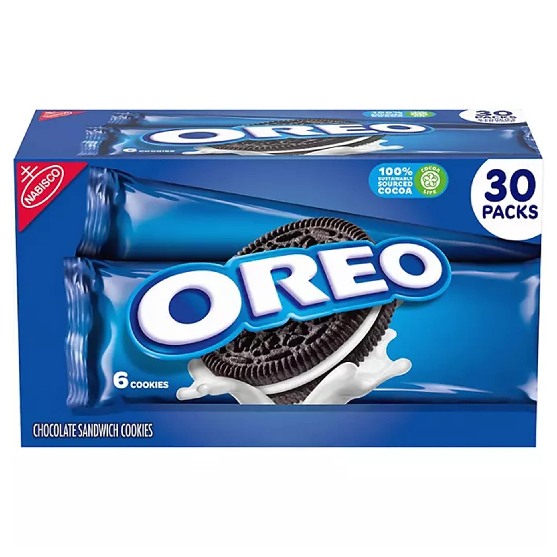 Nabisco Oreo Chocolate Sandwich Cookies, Snacks, 30 ct.