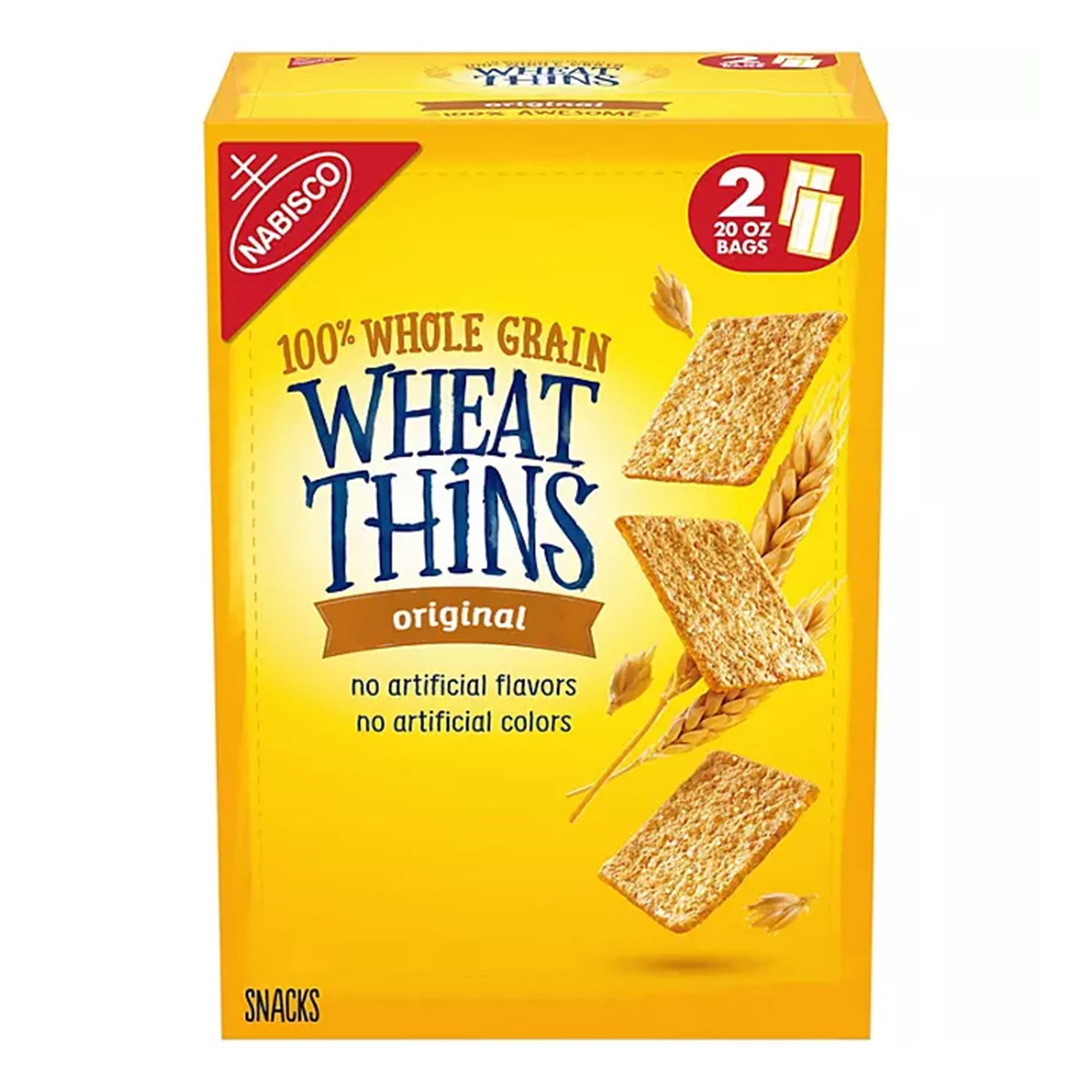 Nabisco Wheat Thins Original, Whole Grain Wheat Crackers, Snacks, 40 oz.