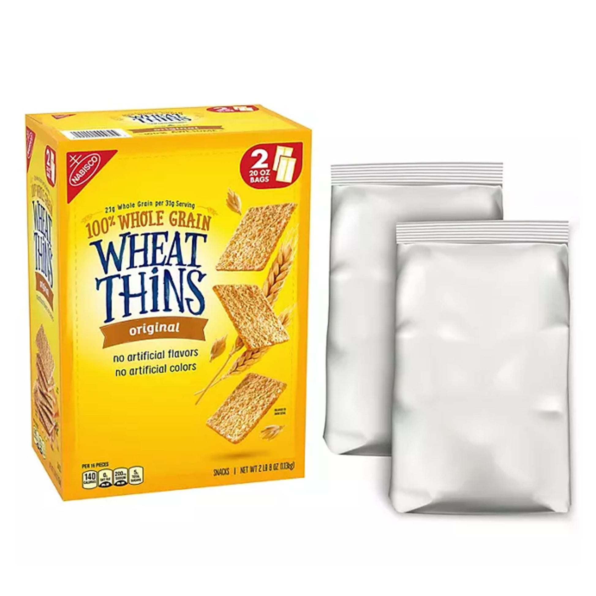 Nabisco Wheat Thins Original, Whole Grain Wheat Crackers, Snacks, 40 oz.