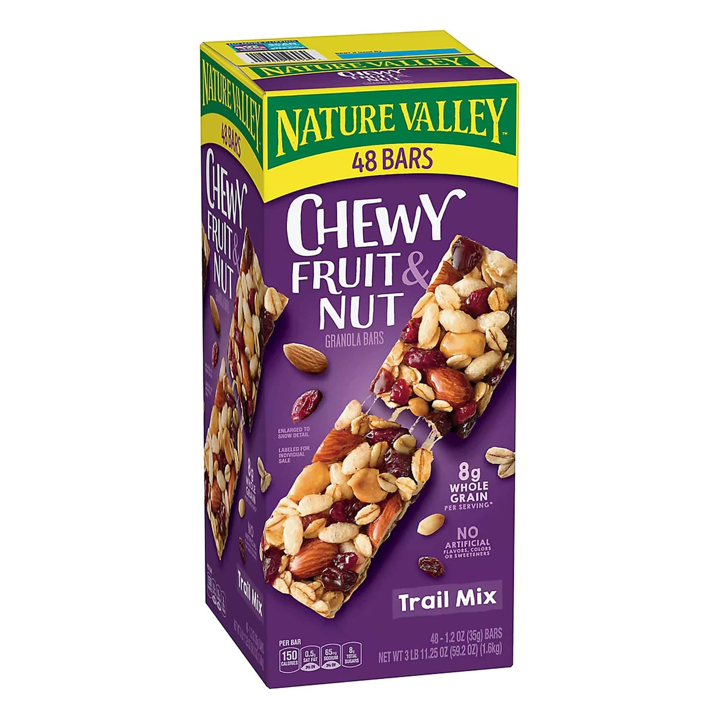 Nature Valley Chewy Fruit & Nut Granola Bars Trail Mix, Snacks, 48 ct.