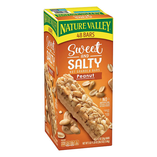 Nature Valley Sweet and Salty Nut Granola Bars Peanut, Snacks, 48 ct.