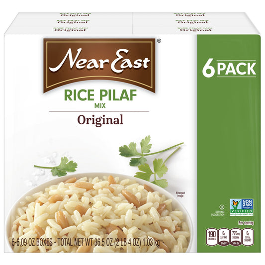 Near East Rice Pilaf Mix, Long Grain Rice and Toasted Orzo, Kosher, 6 pk., 36.5 oz.