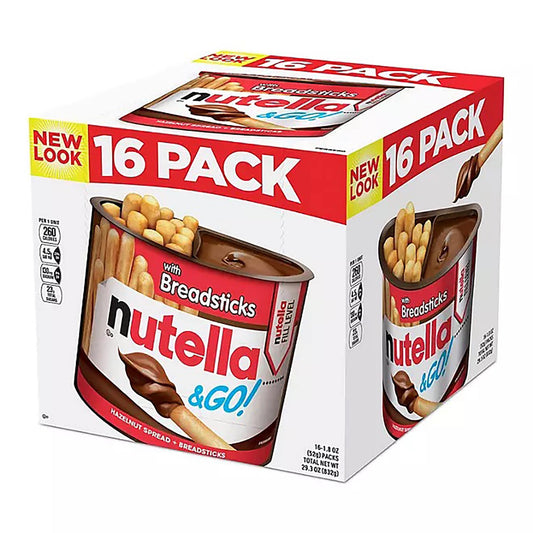 Nutella & Go with Breadsticks, Snacks, 16 ct./1.8 oz.