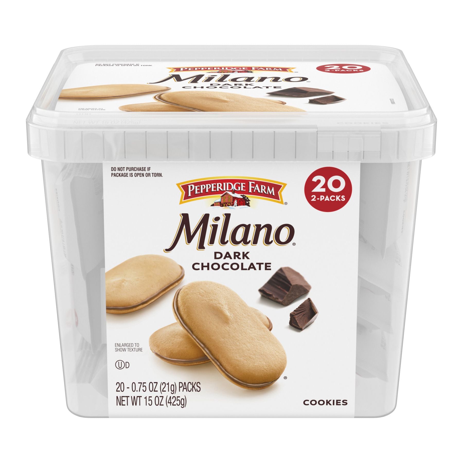 Pepperidge Farm Milano Dark Chocolate Cookies, 20 pk.