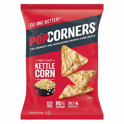 PopCorners Sweet & Salty Kettle Corn Chips, Snacks, 18 oz.