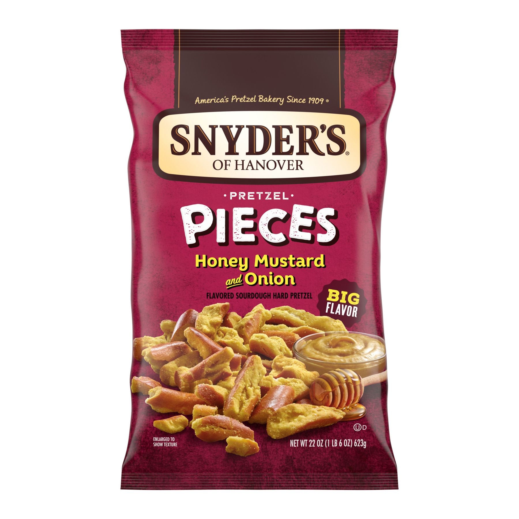 Snyder's of Hanover Honey Mustard and Onion Pretzel Pieces, 22 oz.