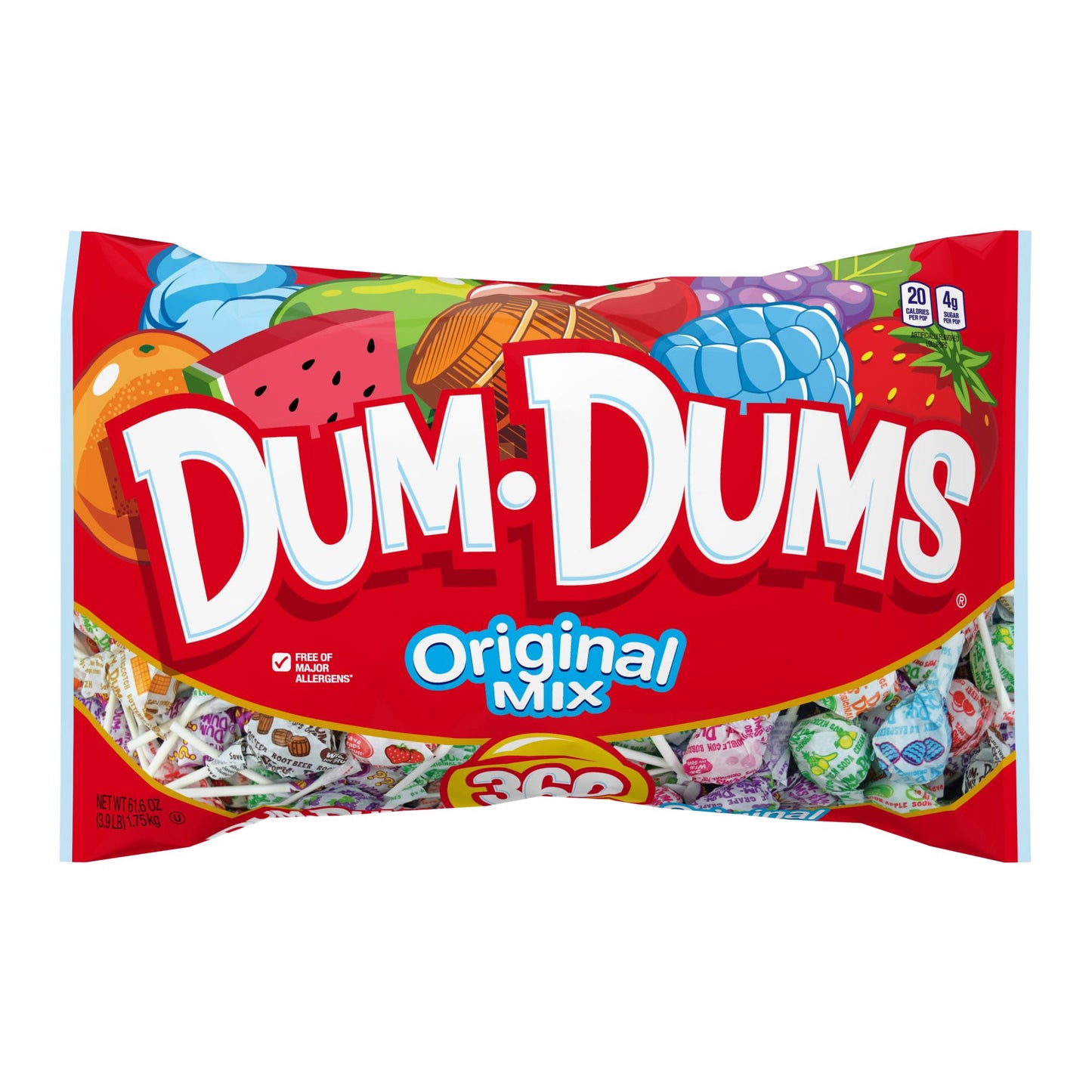 Spangler Dum Dums Original Mix Pops, Lollipops, Candies, 360 pk.