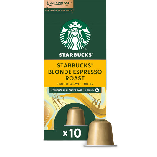 Starbucks by Nespresso Blonde Espresso Roast Coffee Pods for Original Machines, 10 ct.