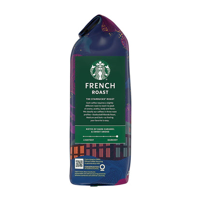 Starbucks French Roast Dark Roast Whole Bean Coffee, 40 oz. - Side