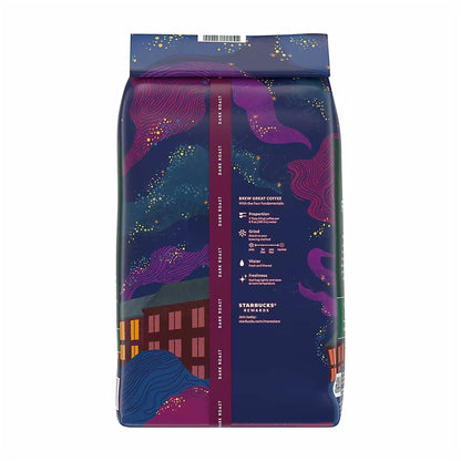 Starbucks French Roast Dark Roast Whole Bean Coffee, 40 oz. - Back