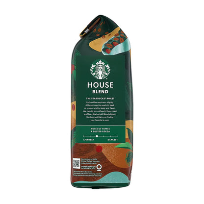 Starbucks House Blend Medium Roast Whole Bean Coffee, 40 oz. - Side