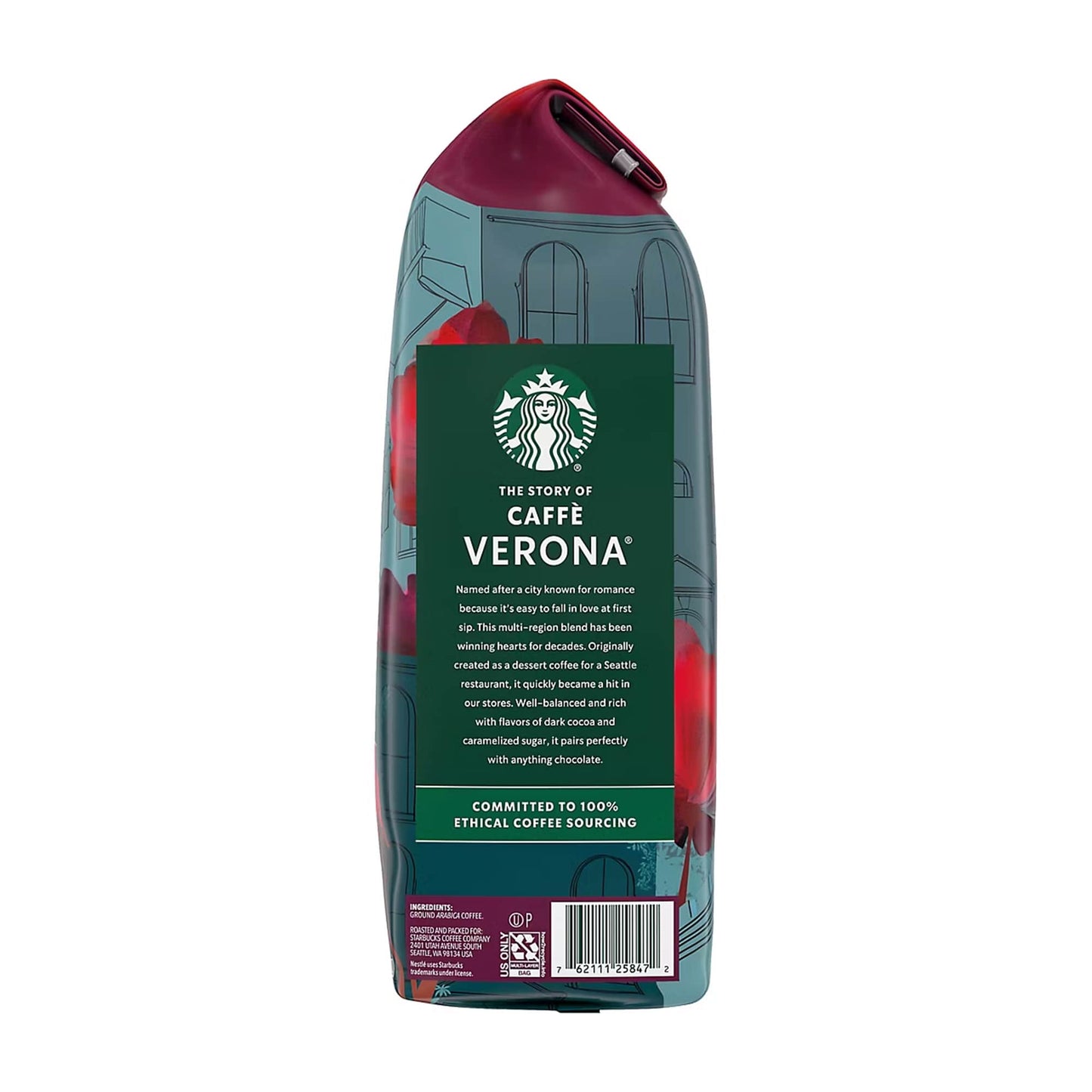 Starbucks Verona Dark Roast Ground Coffee, 40 oz. - Side 2