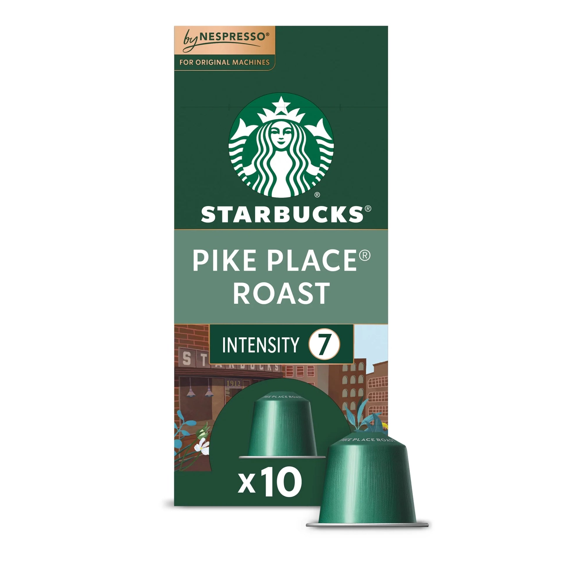 Starbucks by Nespresso Pike Place Roast Coffee Pods for Original Machines, 10 ct.