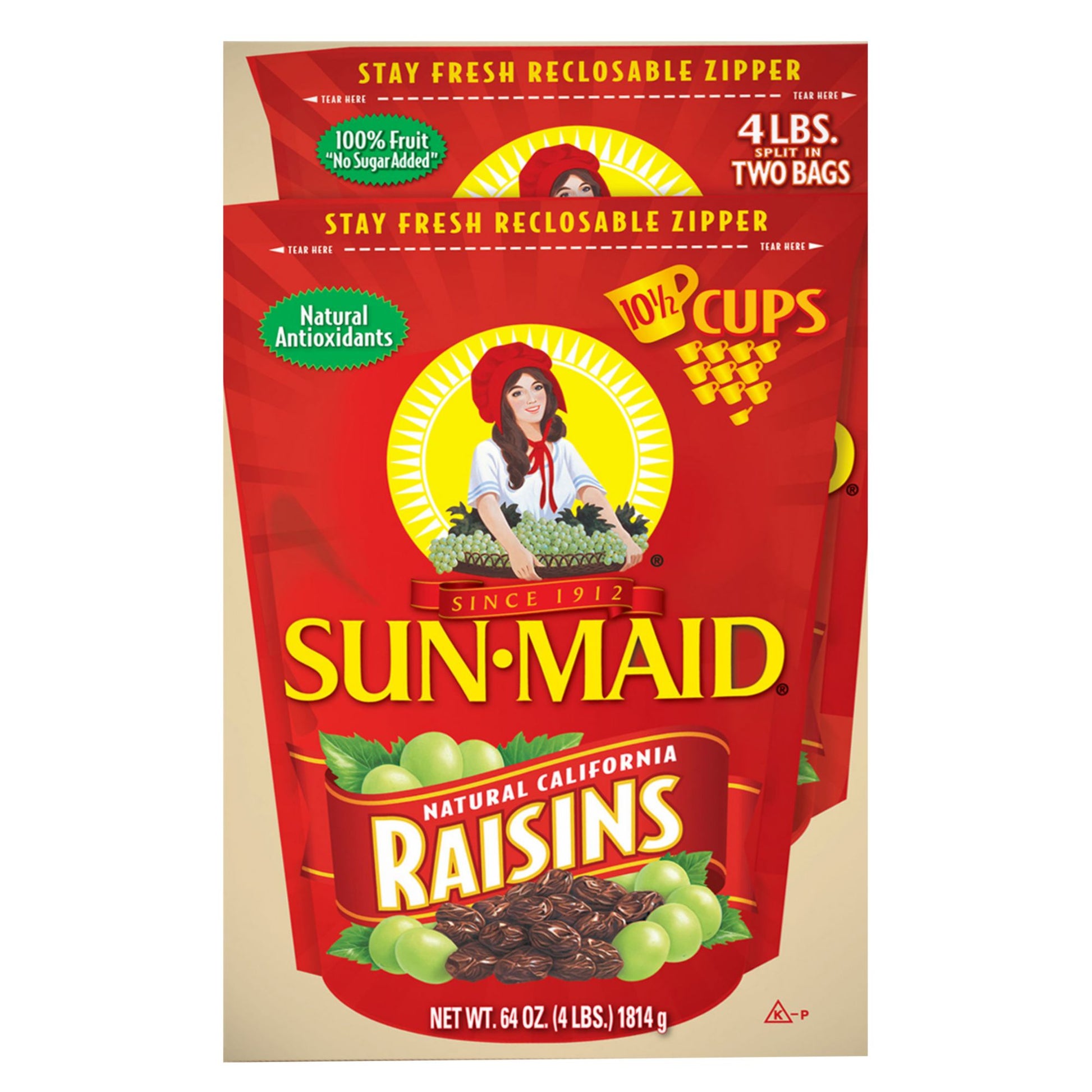 Sun-Maid Natural California Raisins, Dried Fruits, 4 lb.