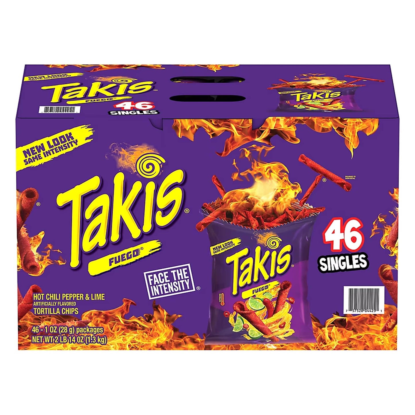 Takis Fuego Spicy Rolled Tortilla Chips Multipack, Snacks, 46 ct.