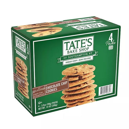 Tate's Bake Shop Chocolate Chip Cookies, Kosher, 4 Packs, 14 oz.