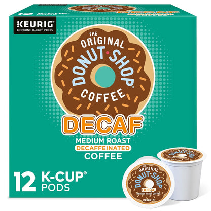 The Original Donut Shop Medium Roast Decaf Coffee Pods, Keurig K-Cup, 12 ct.