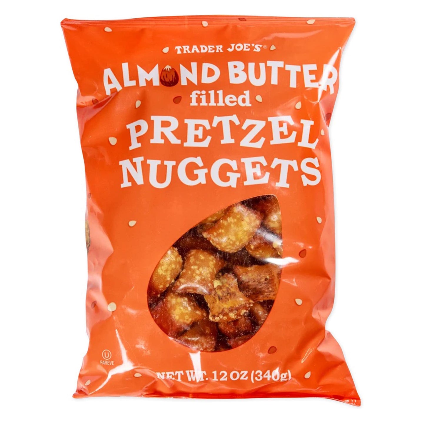 Trader Joe's Almond Butter Filled Pretzel Nuggets, Snacks, 12 oz.