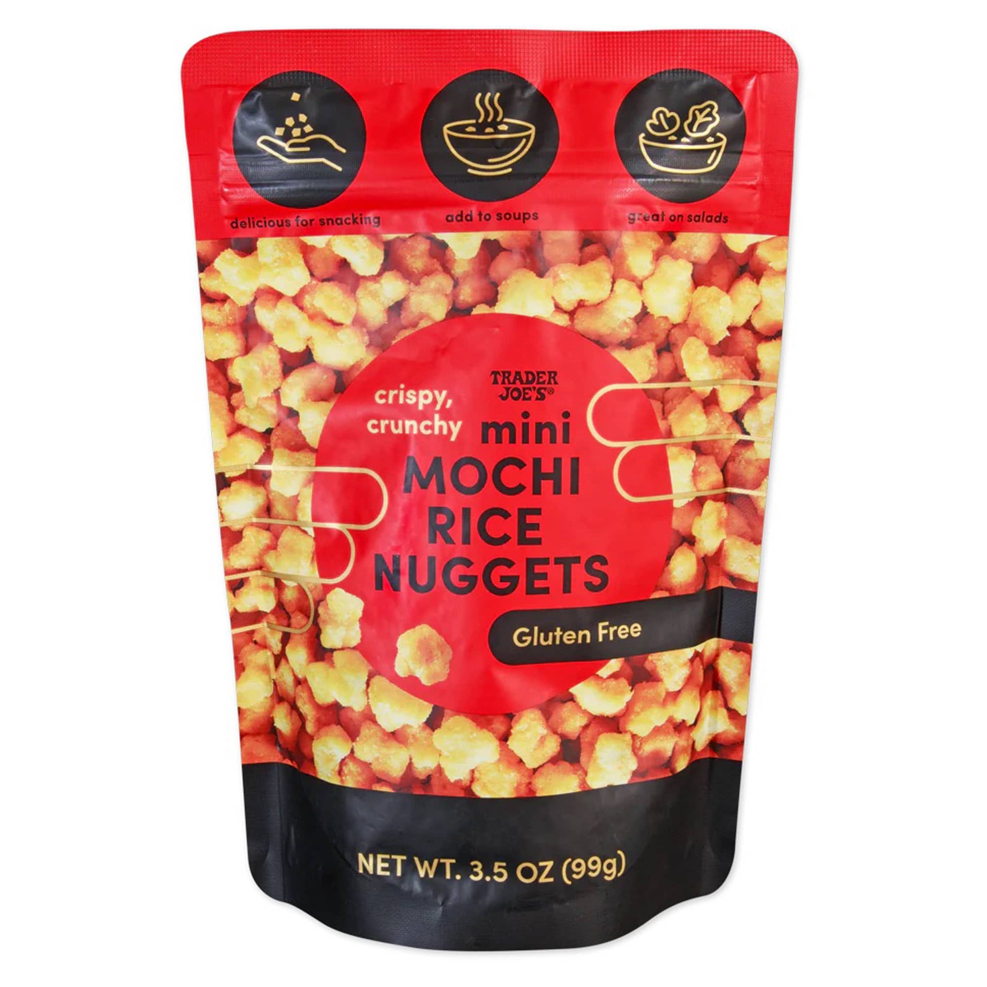 Trader Joe's Mini Mochi Rice Nuggets, Snacks, 3.5 oz.