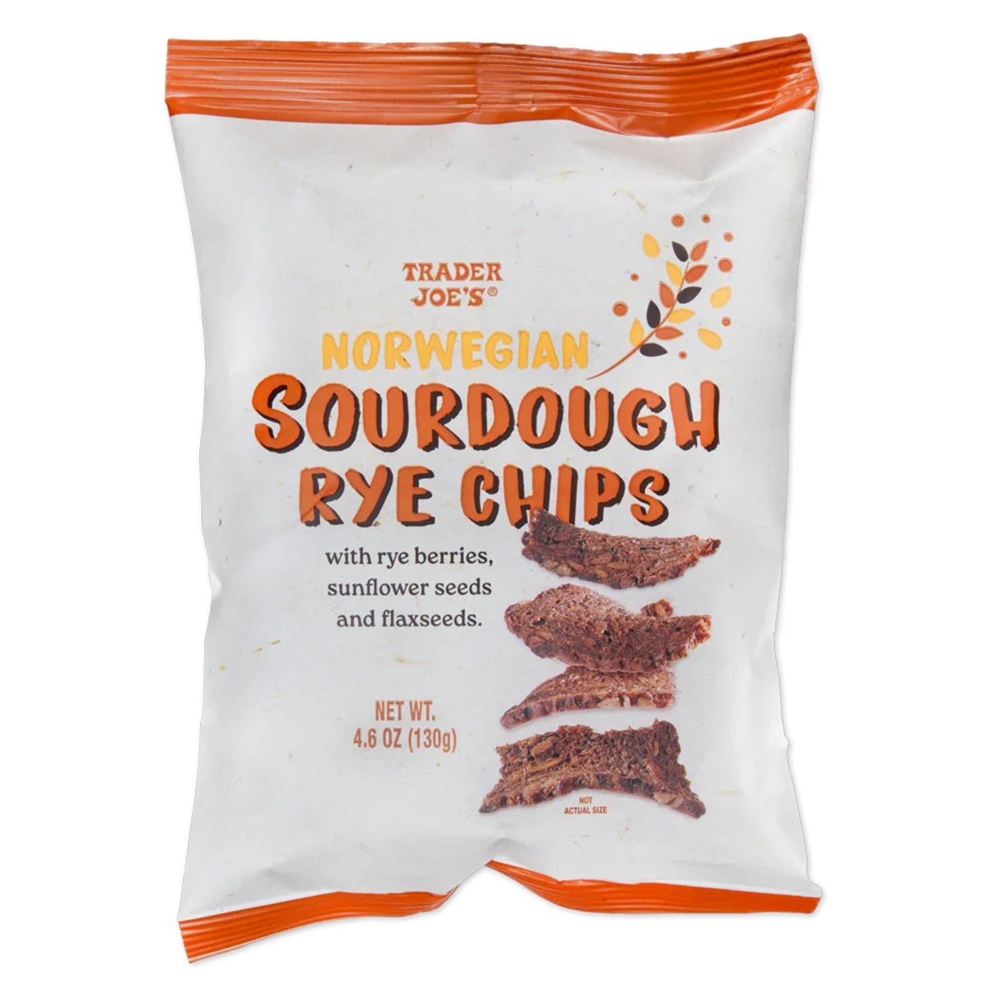 Trader Joe's Norwegian Sourdough Rye Chips, Snacks, 4.6 oz.