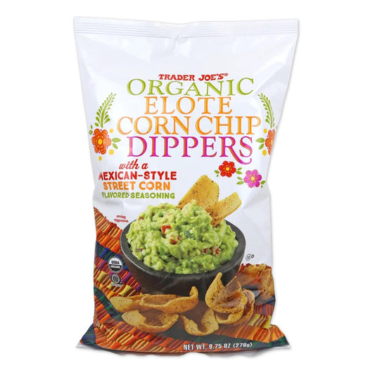 Trader Joe's Organic Elote Corn Chip Dippers, Snacks, 9.75 oz.