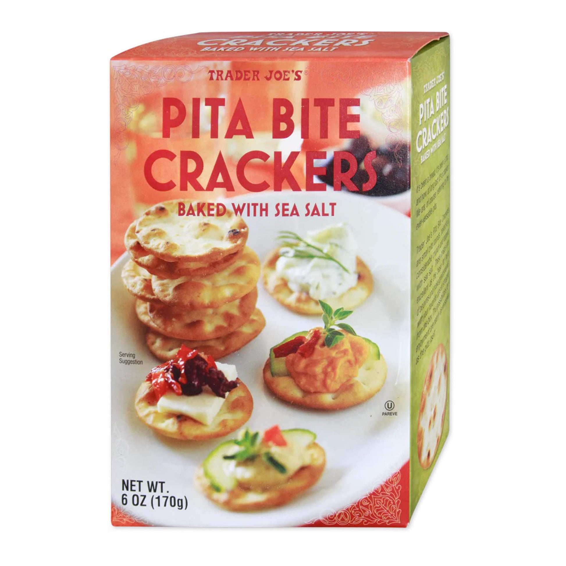 Trader Joe's Pita Bite Crackers, Snacks, 6 oz.