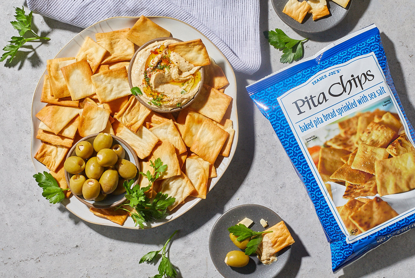 Trader Joe's Pita Chips, Snacks, 6 oz.