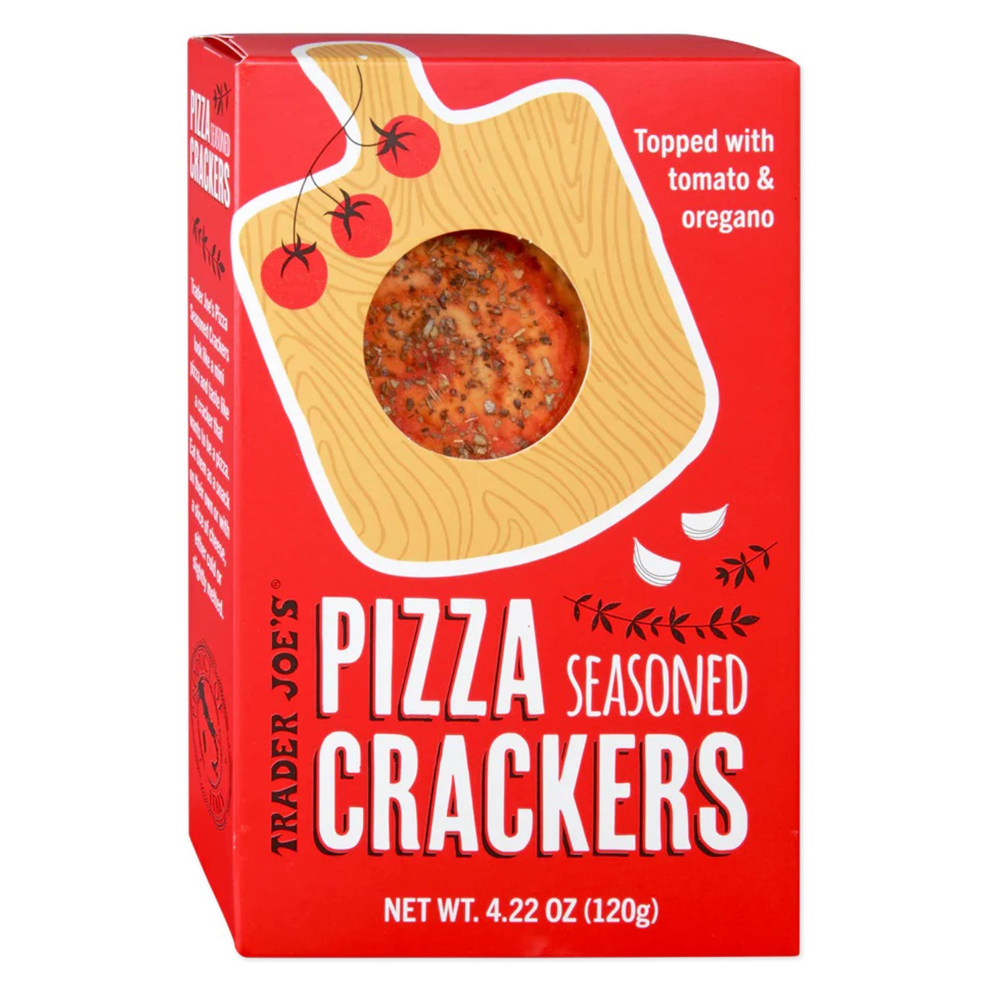 Trader Joe's Pizza Seasoned Crackers, Snacks, 4.22 oz.