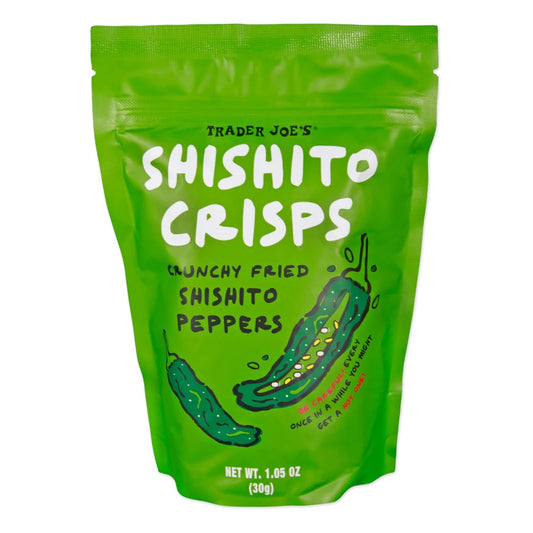 Trader Joe's Shishito Crisps, Crunchy Fried Shishito Peppers, 1.05 oz.