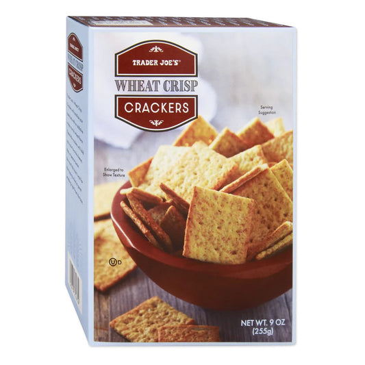 Trader Joe's Wheat Crisp Crackers, Snacks, 9 oz.