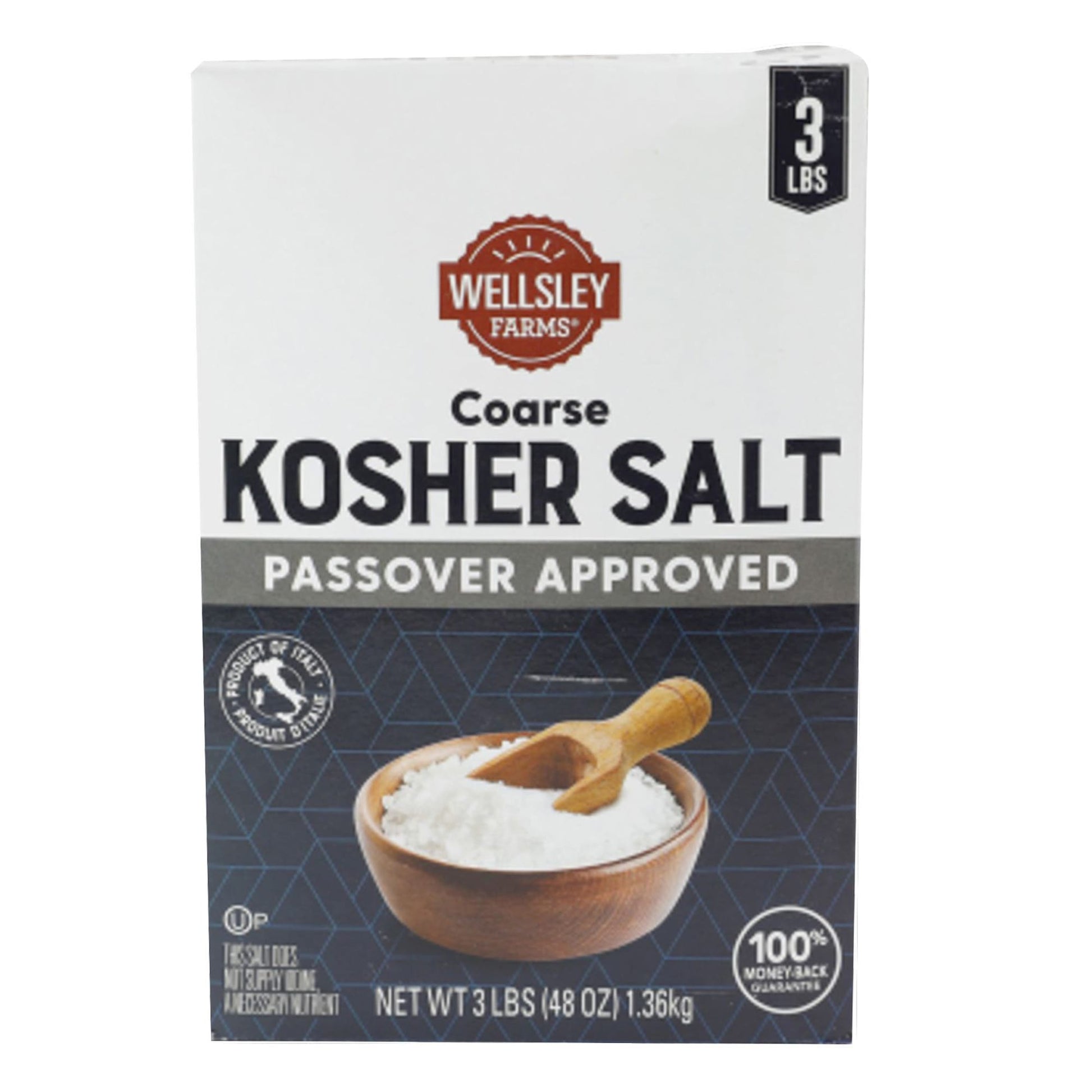 Wellsley Farms Coarse Kosher Salt, Seasonings, 3 lbs.